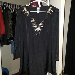 Black & gold tunic